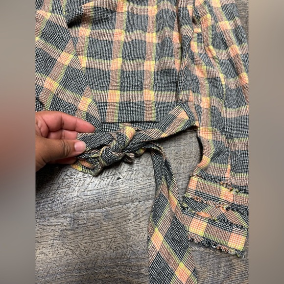 We the free Plaid Wrap Blouse - Picture 9 of 12